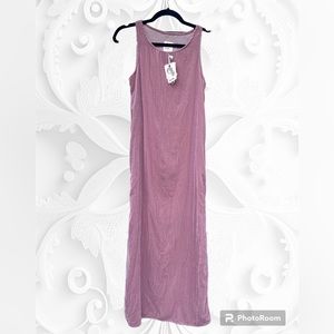 ./NWT Papallou Sleeveless Velour/Suede Maxi Dress Size 16/XL